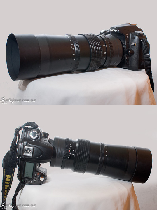 Sovjet Jupiter-36V lens op een moderne Nikon camera