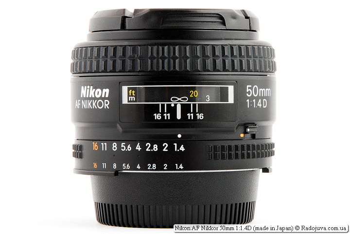 Review of Nikon Nikkor 50 mm 1: 1.4 D AF made in Japan | Happy