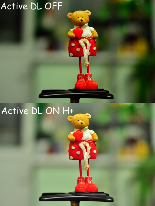 D-Lighting activo en acción