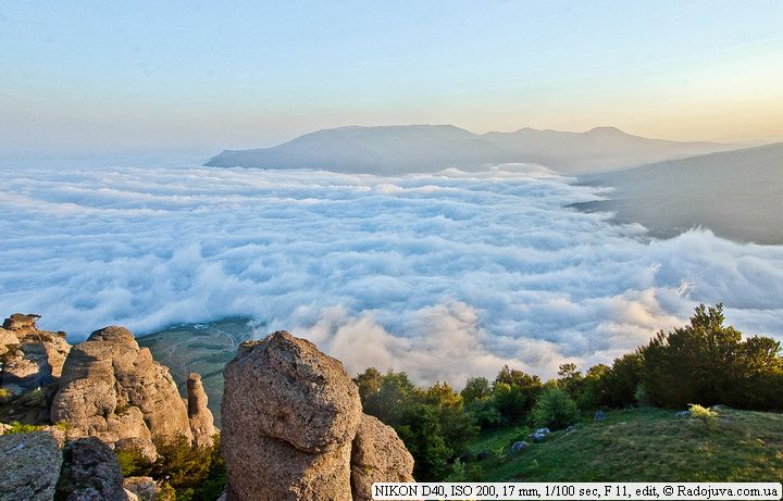 Nevoeiro nas montanhas