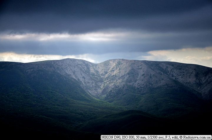 As montanhas. Cenário