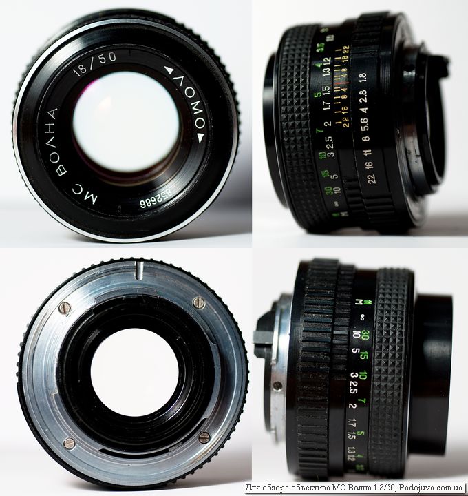 Overview of the MC Wave 1.8 / 50 lens. Test, reviews and sample