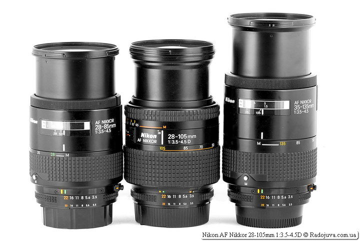 Nikon AF NIKKOR 28-105mm 3.5-4.5 D フード付-