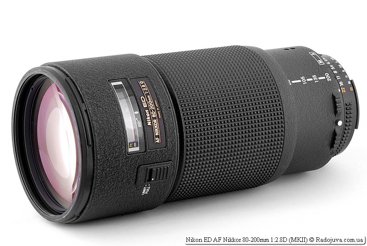 Review of Nikon ED AF Nikkor 80-200mm 1: 2.8D MKII (second D
