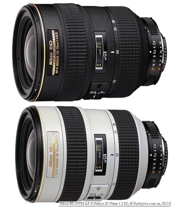 Two Nikon AF-S 28-70mm f 2.8D (IF-ED) models