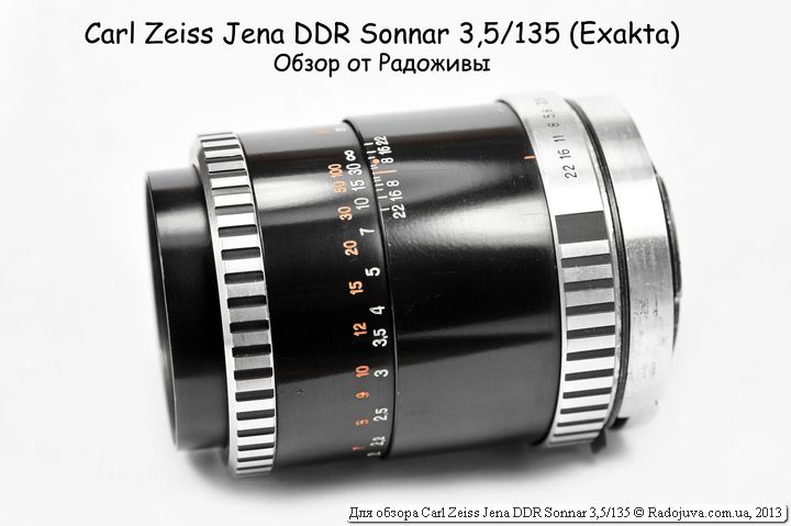 Обзор Carl Zeiss Jena DDR Sonnar 3,5/135 (Exakta mount)