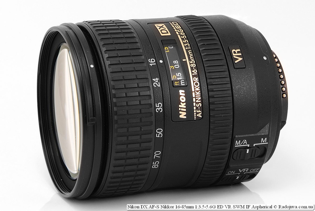 Lente de zoom anillo de goma Nikon AF-S DX Nikkor 16-85mm 1:3,5-5,6g ed VR ag1014 