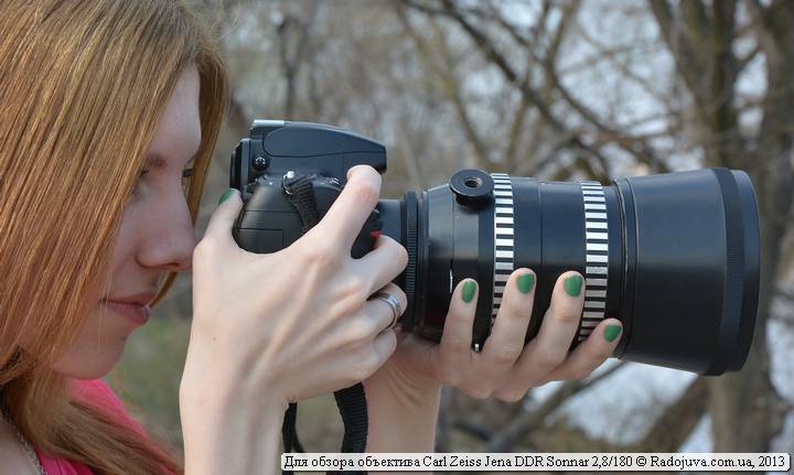 View of the Sonnar 180 2.8 Lens