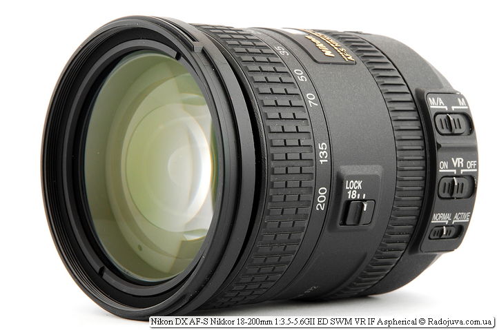 Nikon DX AF-S Nikkor 18-200mm 1: 3.5-5.6GII ED SWM VR IF asferisch
