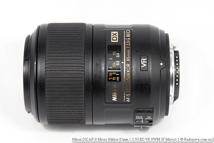 Nikon DX AF-S Micro Nikkor 85mm 1: 3.5G ED VR SWM IF Micro1: 1