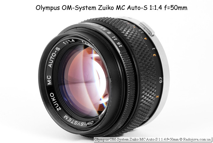 Review Olympus Om-System Zuiko MC Auto-S 1: 1,4 f = 50mm