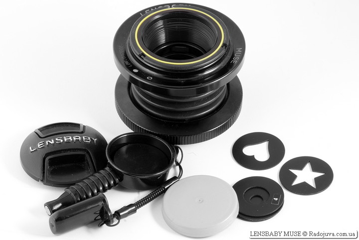 Lensbaby Muse with aperture disc replacement tool