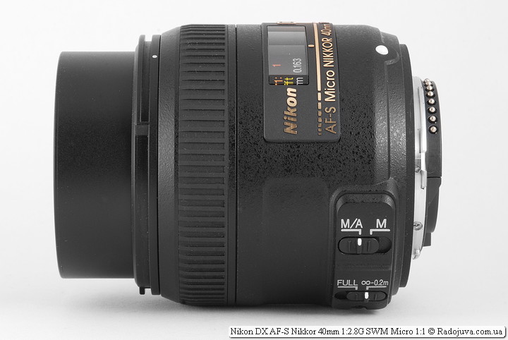 Nikon DX AF-S Micro Nikkor 40 mm 1: 2.8G SWM