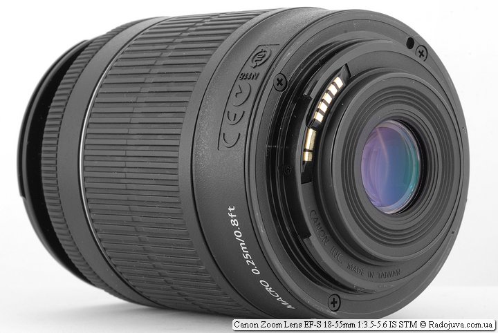 Canon EF-S 18-55 3.5-5.6 IS STM met kunststof houder