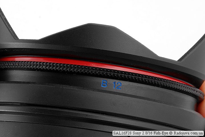 Anillo para cambiar filtros de color Sony 2.8/16 Fish-Eye SAL16F28