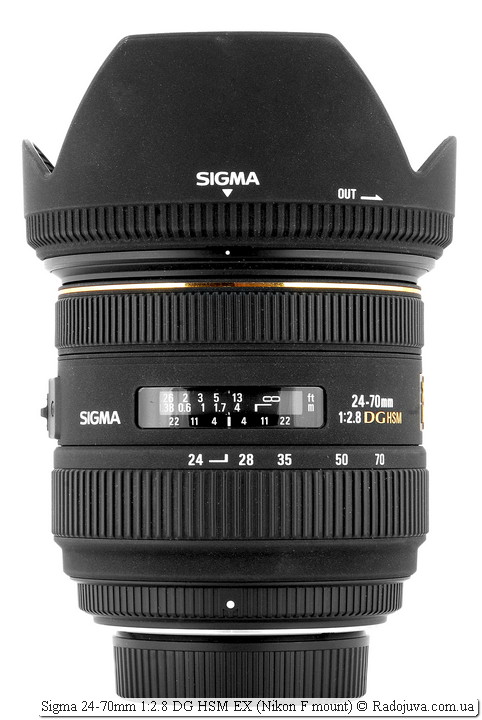 Sigma 24-70mm 1: 2.8 EX DG HSM