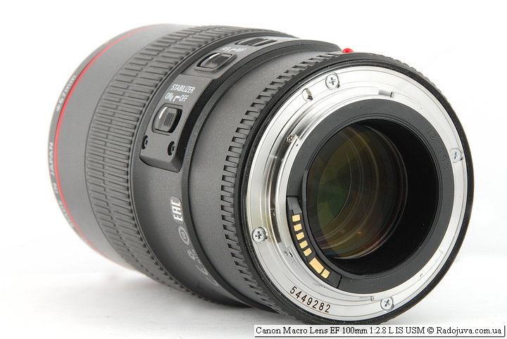 Objetivo macro Canon EF 100 mm 1:2.8 L IS USM