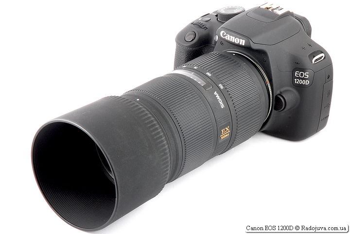 Canon EOS 1200D con lente Sigma 50-150 mm 1:2.8 APO DC HSM EX