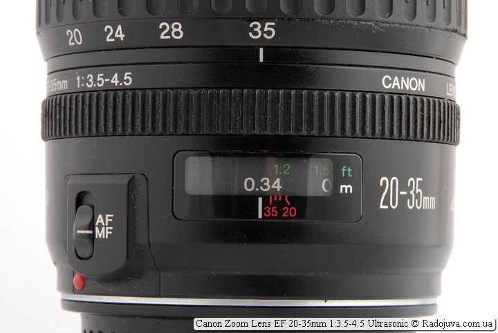 Canon Zoom Lens EF 20-35mm 1:3.5-4.5 Ultrasónico