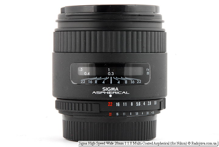 Sigma High-Speed Wide 28mm 1:1.8 Multi-Coated Aspherical