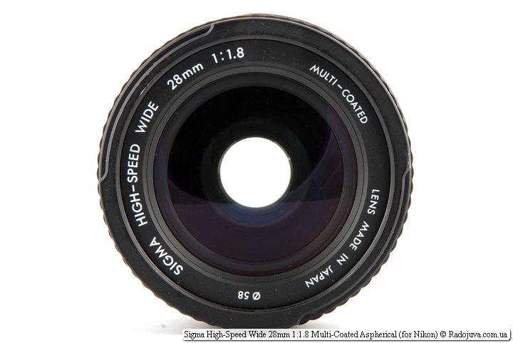 Sigma High-Speed ​​Wide 28mm 1: 1.8 Multi-Coated Aspherical