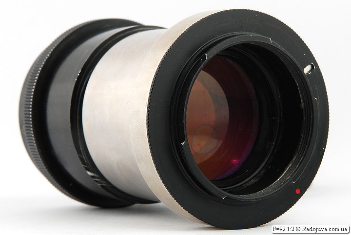 Rear lens of the lens F = 92 1: 2 from the overhead projector Leti-60 (60M)