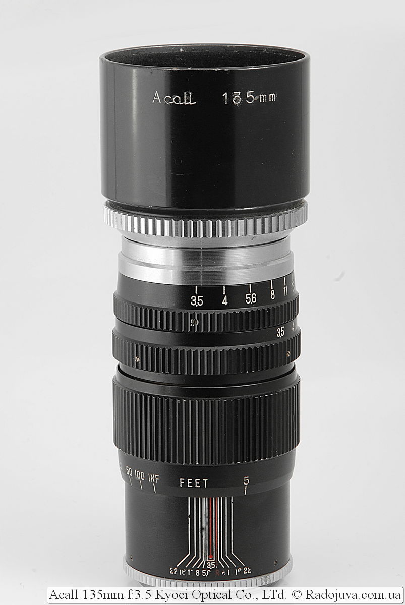 Acall 135mm f: 3.5 Kyoei Optical Co., LTd.
