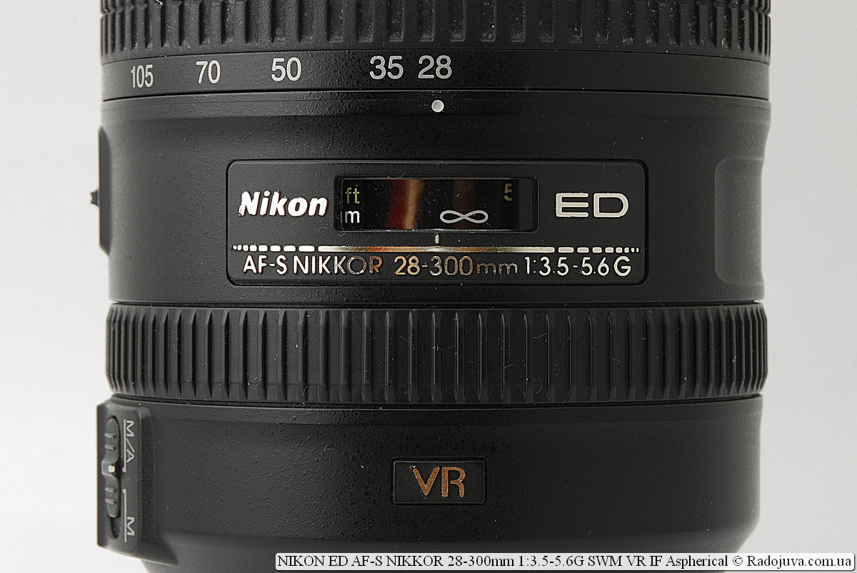 Nikon ED AF-S NIKKOR 28-300mm 1: 3.5-5.6G SWM VR IF Aspherical