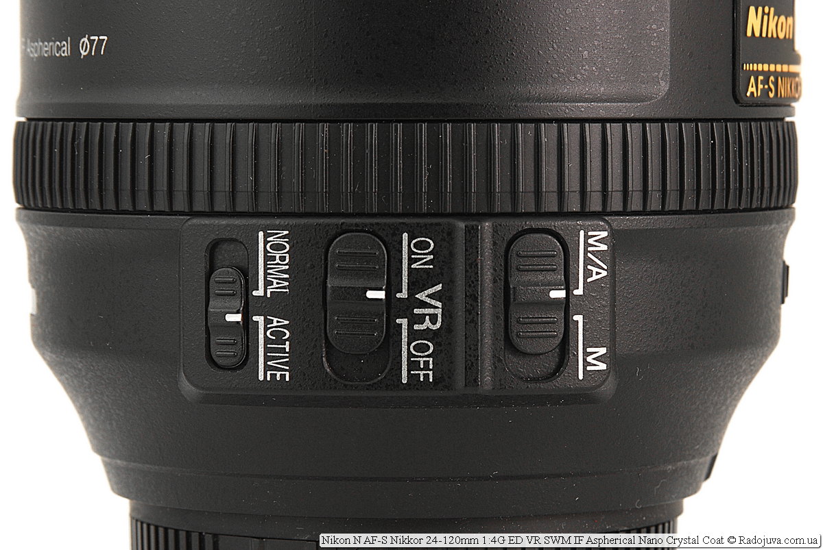 Nikon N AF-S Nikkor 24-120mm 1: 4G ED VR SWM IF Aspherical Nano Crystal Coat
