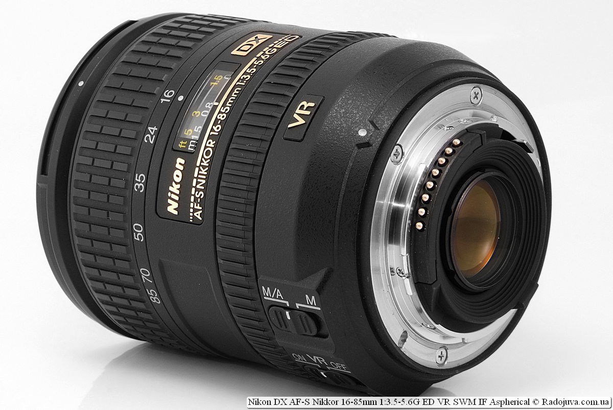 Nikon DX AF-S Nikkor 16-85 mm 1: 3.5-5.6G ED VR SWM IF Asférico