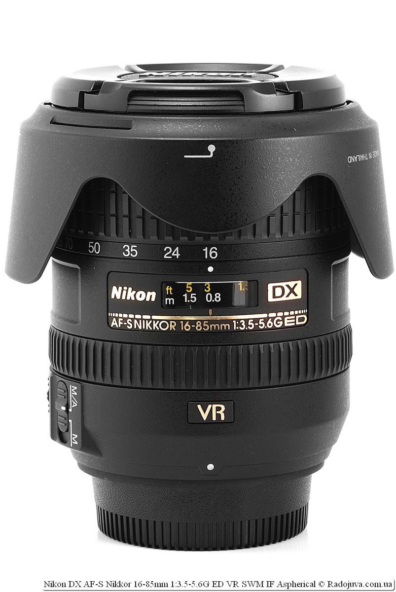 Nikon DX AF-S Nikkor 16-85 mm 1: 3.5-5.6G ED VR SWM IF Asférico