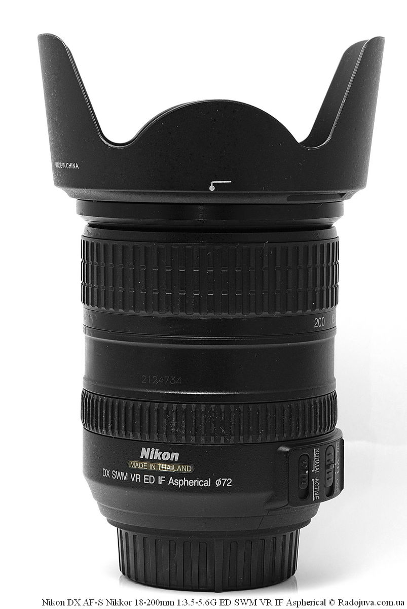 Nikon DX AF-S Nikkor 18-200mm 1: 3.5-5.6G ED SWM VR IF Aspherical