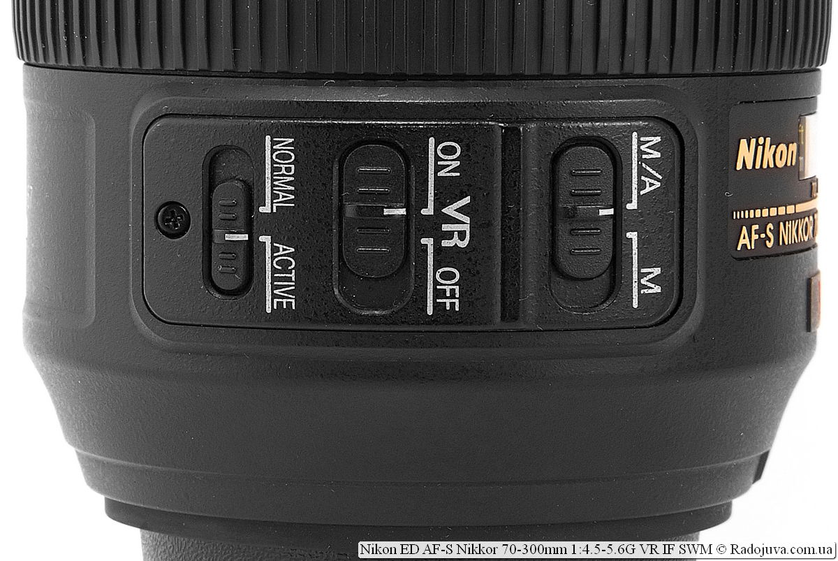 Nikon ED AF-S Nikkor 70-300 mm 1: 4.5-5.6G VR SI SWM