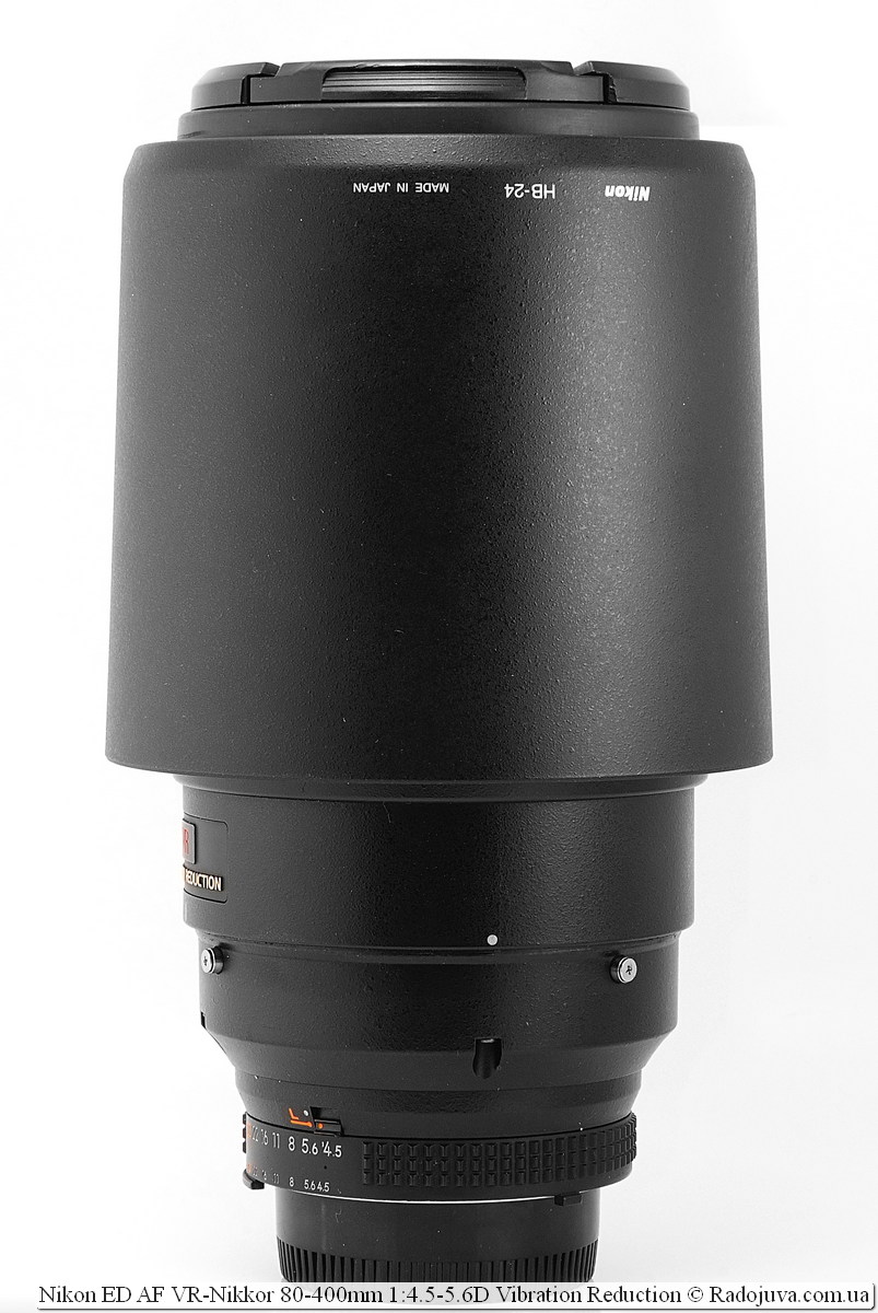 Nikon ED AF VR-Nikkor 80-400 mm 1: 4.5-5.6D Reducción de vibraciones