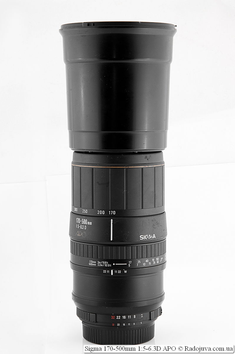 Sigma 170-500 mm F/5-6.3D APO