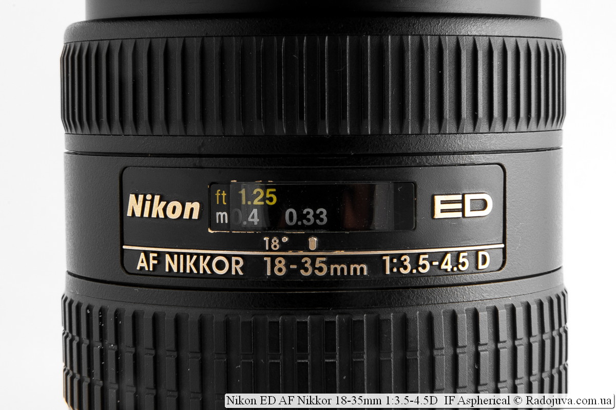 SIGMA zoom gran angular 18-35 mm 1:3 5-4.5 D asférica para Nikon Bajonett con AF 