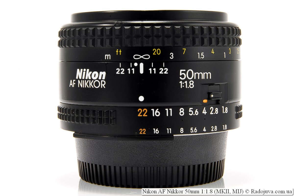 Nikon AF Nikkor 50mm 1: 1.8 (MKII, MIJ-versie)