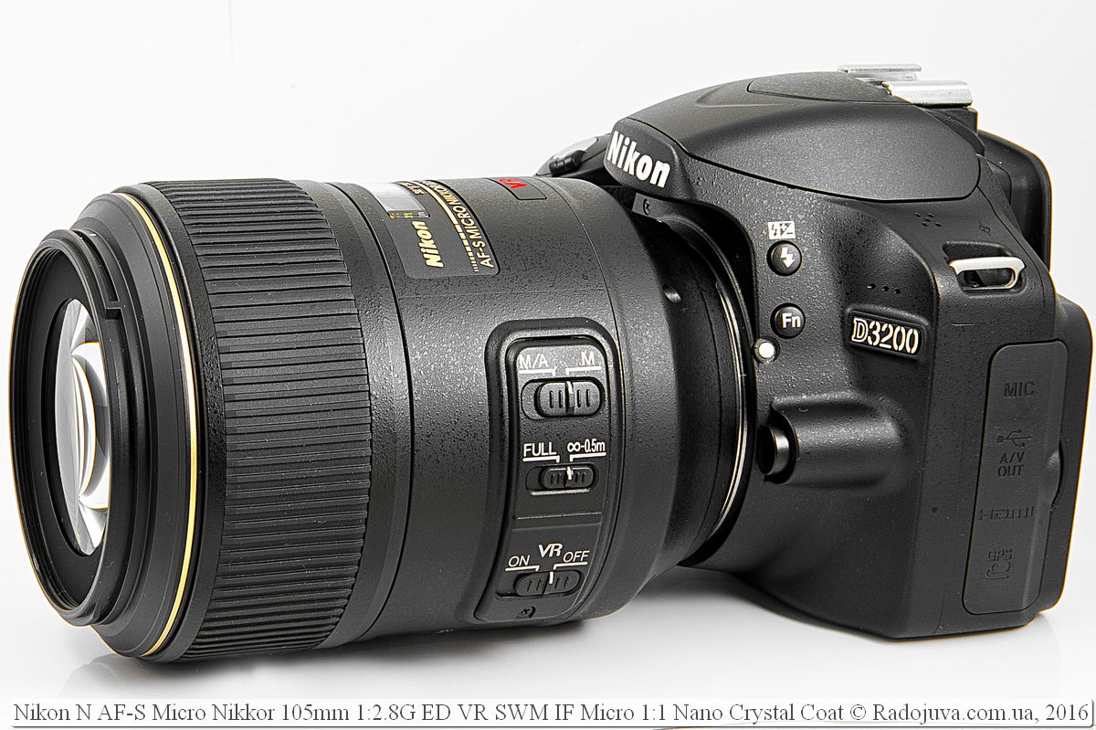Nikon 105mm f/2.8 VR Micro en Nikon D3200