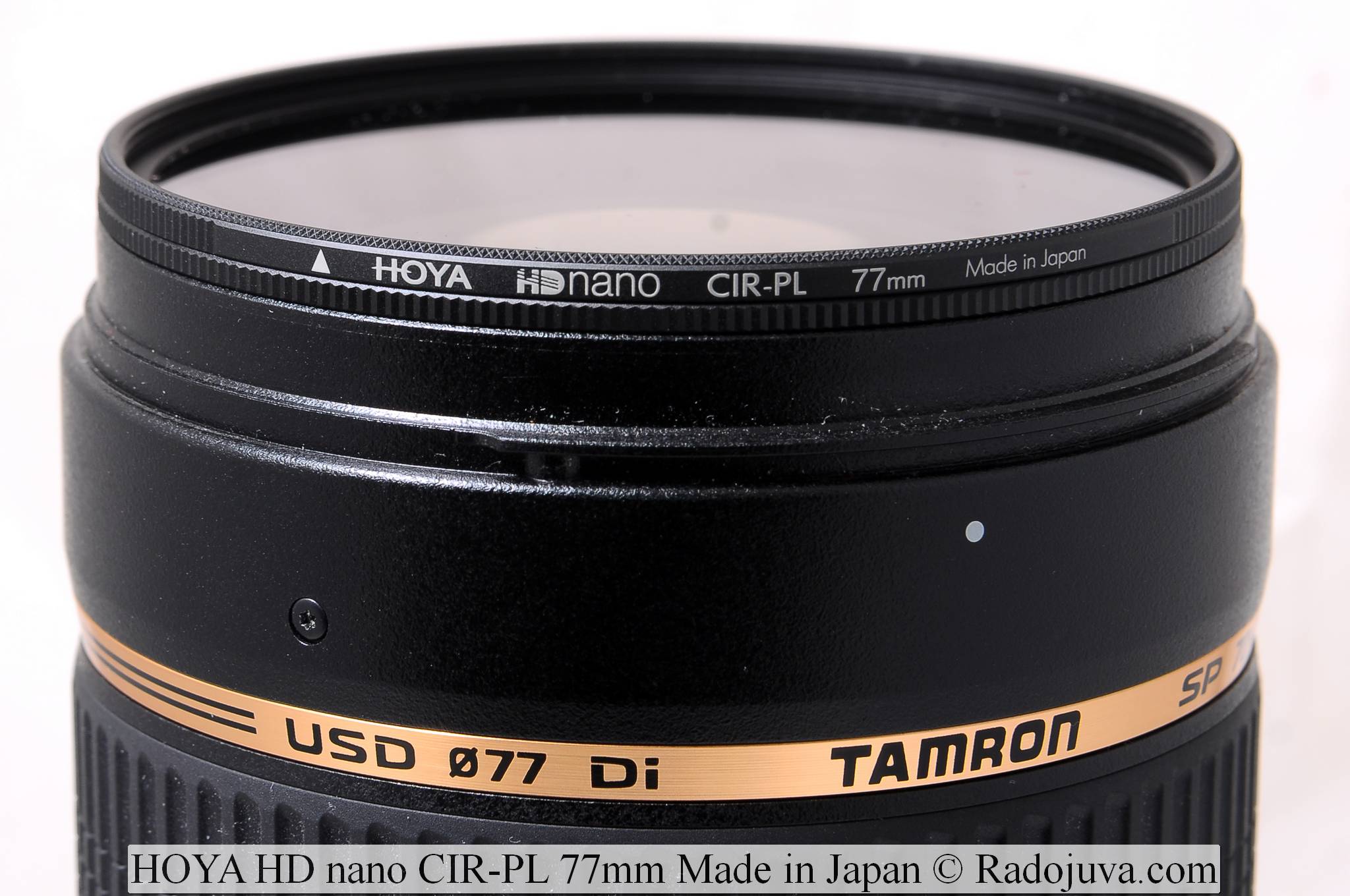 HOYA HD nano CIR-PL 77mm Made in Japan на объективе Tamron USD DI SP 70-200mm F/2.8 VC Ultrasonic Silent Drive A009
