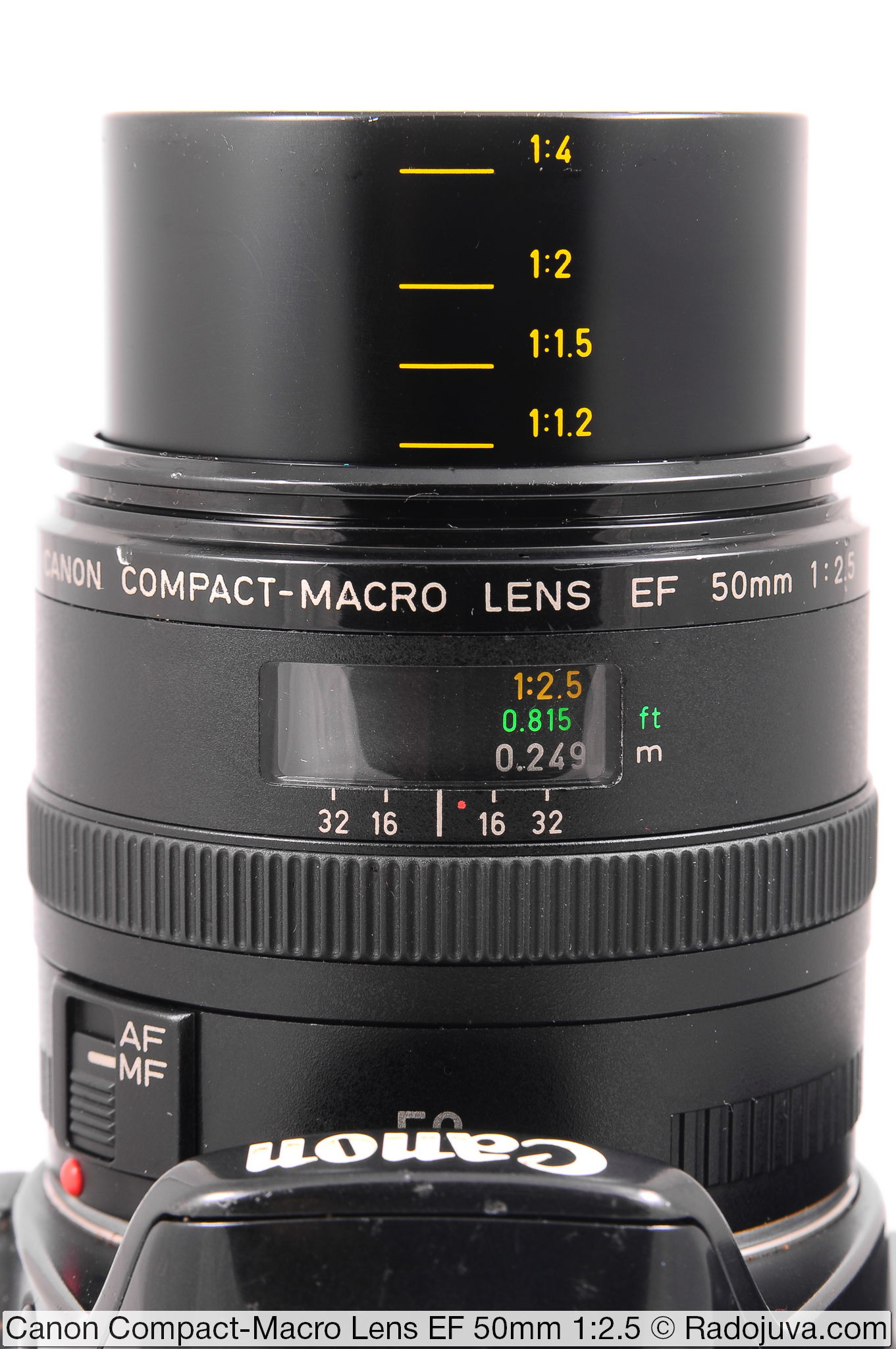 Objetivo macro compacto Canon EF 50 mm 1:2.5
