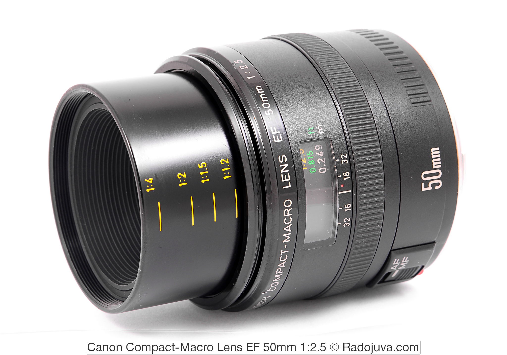 canon compact-macro lens ef 50mm 1:2.5-