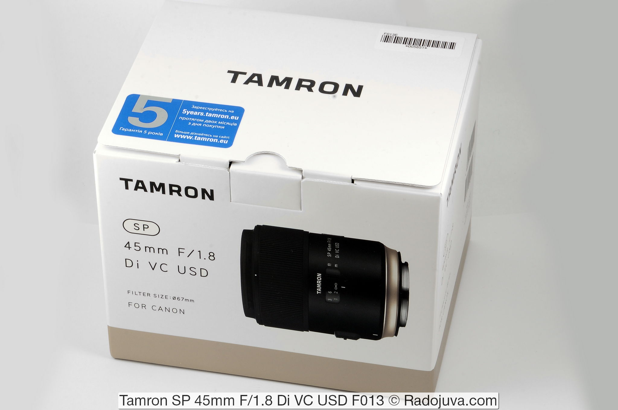 Tamron SP 45mm F/1.8 Di VCUSD F013