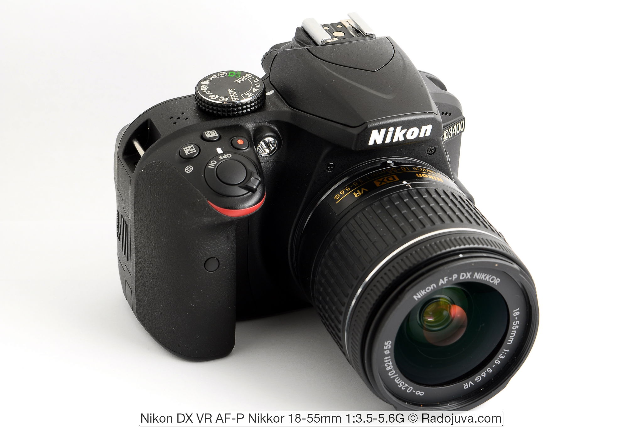 Nikon DX VR AF-P Nikkor 18-55mm 1: 3.5-5.6G and Nikon D3400 camera