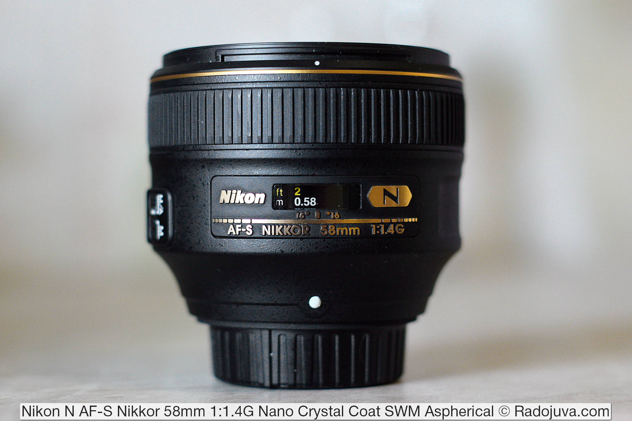 Nikon N AF-S Nikkor 58 mm 1: 1.4G powłoka nanokrystaliczna SWM asferyczny