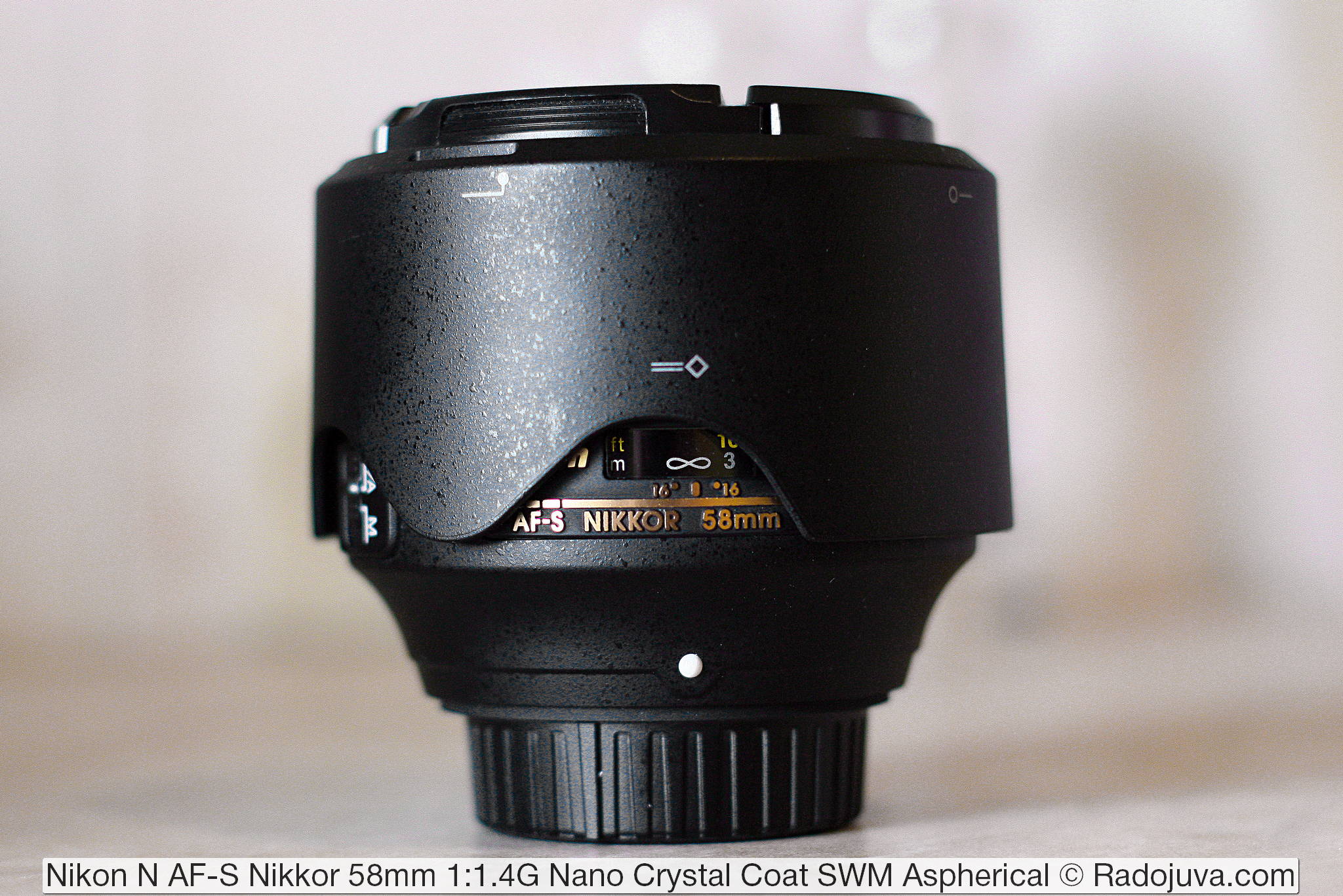 Nikon N AF-S Nikkor 58 mm 1: 1.4G Nano Crystal Coat SWM asferisch