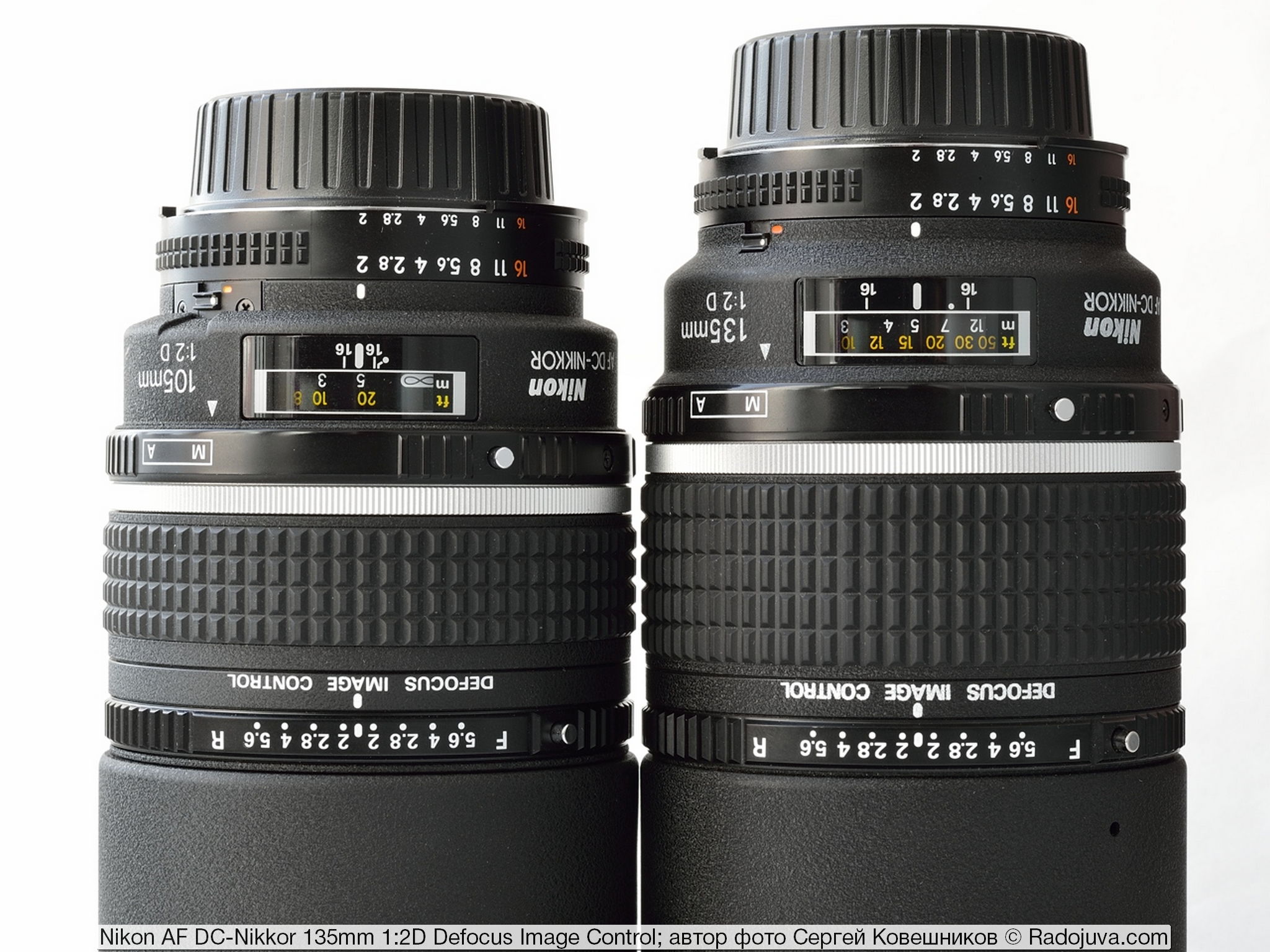 Comparative review of Nikon AF DC-Nikkor 135mm 1: 2D Defocus