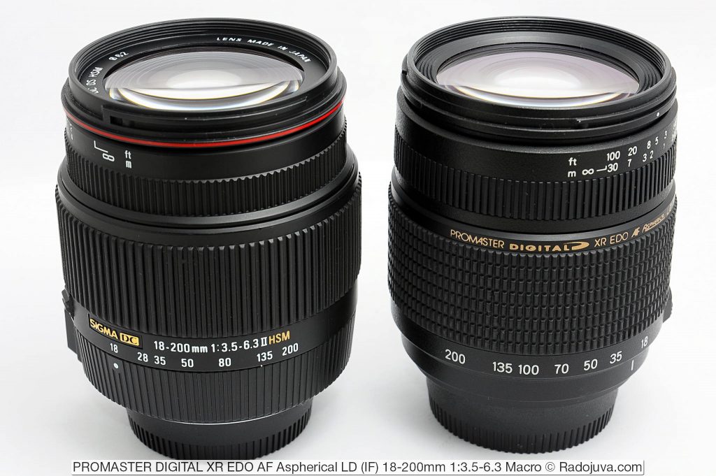 Promaster Digital Обзор PROMASTER DIGITAL XR EDO AF Aspherical LD (IF) 18-200mm 1:3.5-6.3 ...