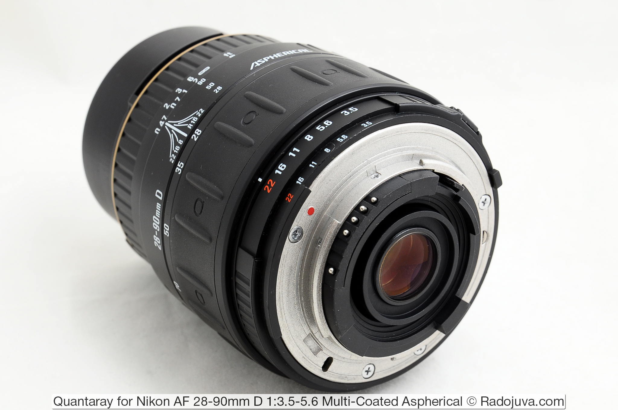 Quantaray for Nikon AF 28-90mm D 1:3.5-5.6 Multi-Coated Aspherical