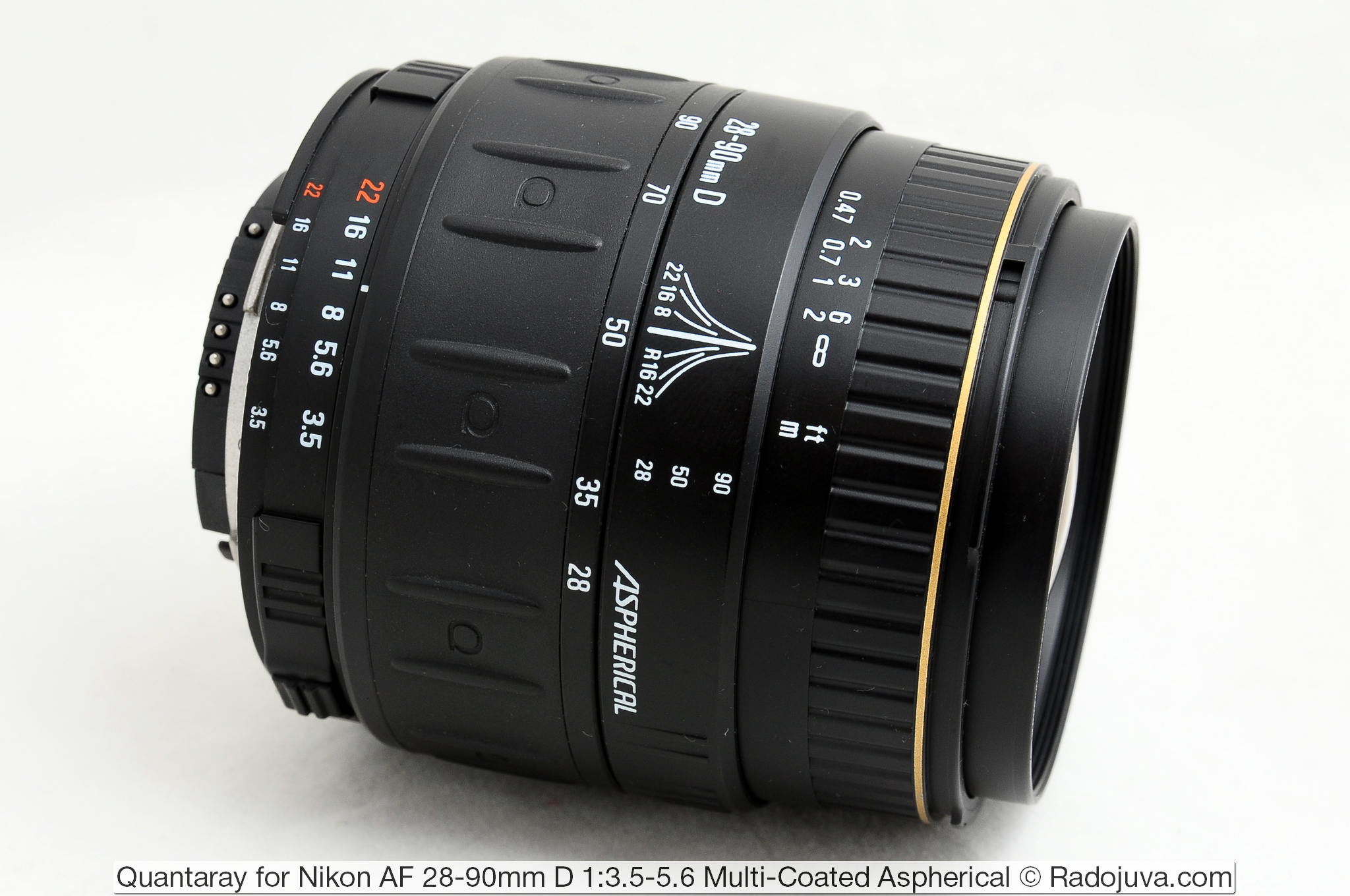 Quantaray for Nikon AF 28-90mm D 1:3.5-5.6 Multi-Coated Aspherical