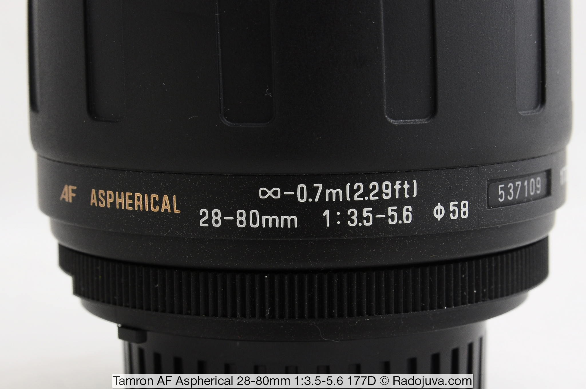 Tamron AF Aspherical 28-80mm 1: 3.5-5.6 177D